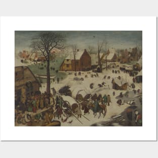 The Numbering at Bethlehem by Pieter Bruegel the Elder Posters and Art